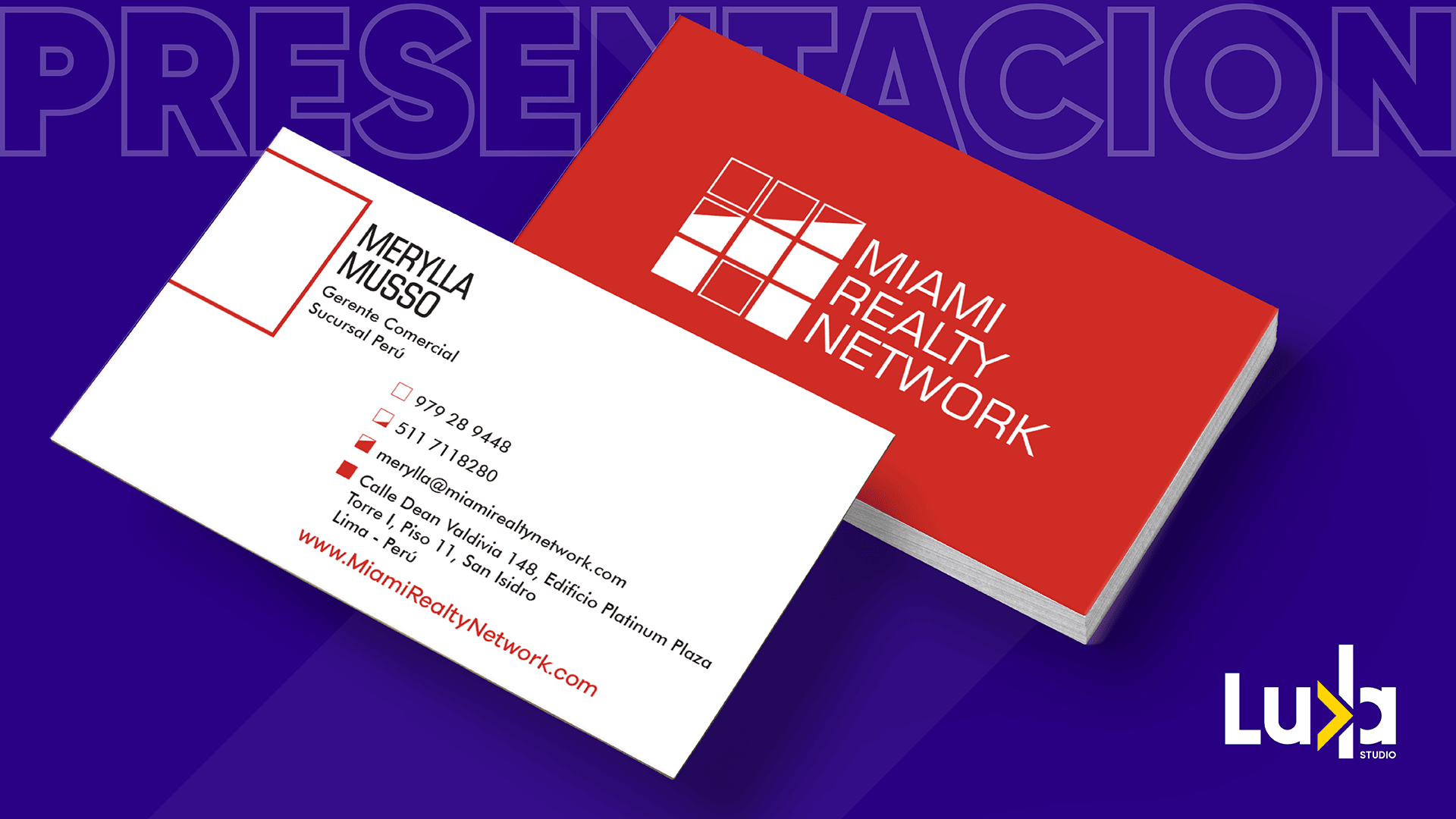 Tarjeta Miami Realty Network